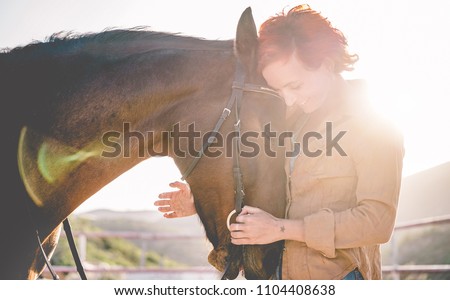 Similar – Image, Stock Photo Animal friends