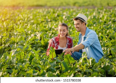 Young farmers working in field - Powered by Shutterstock