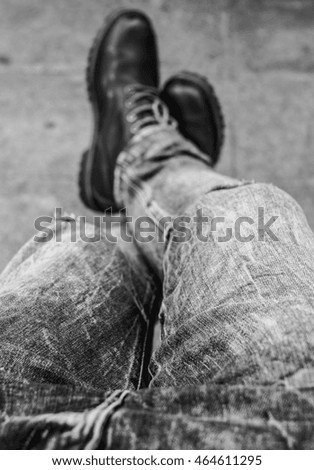 Similar – Image, Stock Photo just sit back and relax