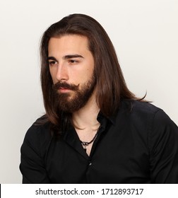 Pictures of men with long hair