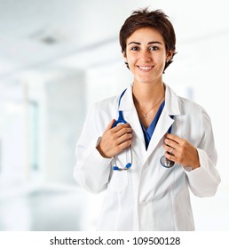  Young Female Doctor Portrait