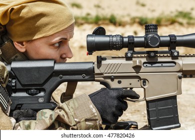 Young Female Sniper