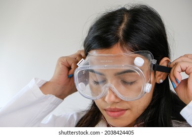 A Young Female South Asian Doctor From India In Glasses