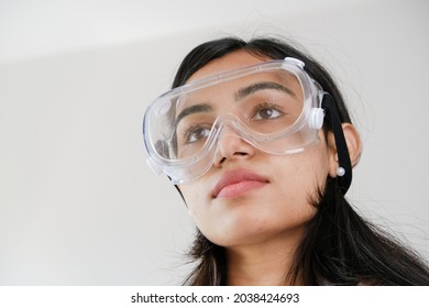 A Young Female South Asian Doctor From India In Glasses