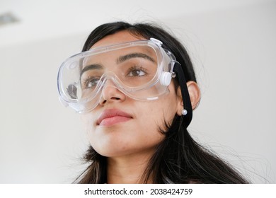 A Young Female South Asian Doctor From India In Glasses