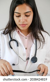 A Young Female South Asian Doctor From India