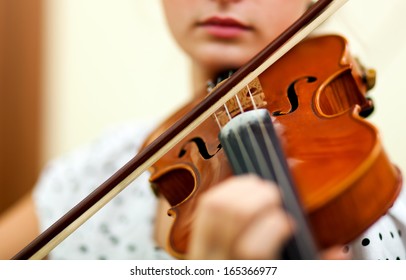 Young Female Violinist Portrait 