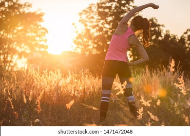 Young Female Workout Before Fitness Training Stock Photo 539919946 ...