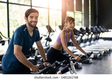 biking at the gym