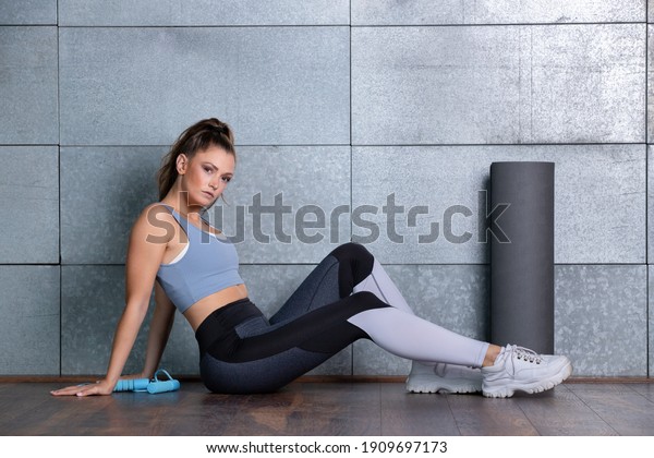 27,029 Woman Sitting On Gym Floor Images, Stock Photos & Vectors ...