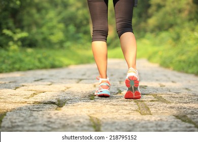 Young Fitness Woman Legs Walking On Stock Photo 219345697 | Shutterstock