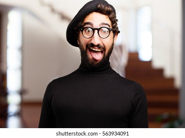 Young French Artist Joking Stock Photo (Edit Now) 563934214