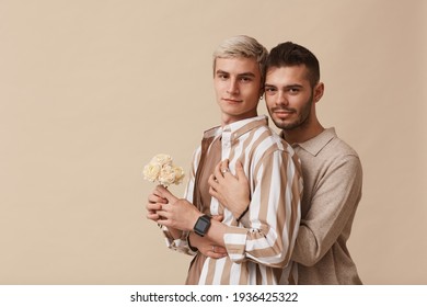 Young Gay Couple In Studio