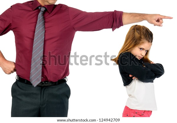 Young Girl Being Grounded By Her Stock Photo (Edit Now) 124942709