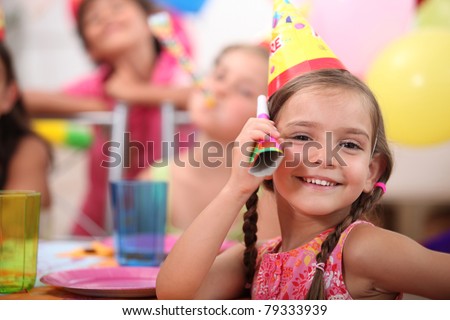 Nude young girls at birthday party but not Nude young girls at birthday party theme