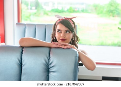 Young Girl Dressed Pin Style Stock Photo 2187049389 Shutterstock Young Girl Dressed Pin Style Stock Photo 2187049389 Shutterstock