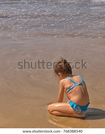 Similar – Image, Stock Photo le fin sable Colour photo