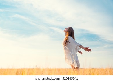 Young girl in a field