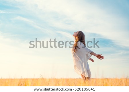 Young girl in a field