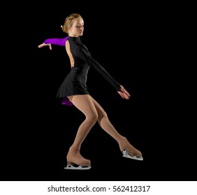 Young Girl Figure Skater (isolated Ver)