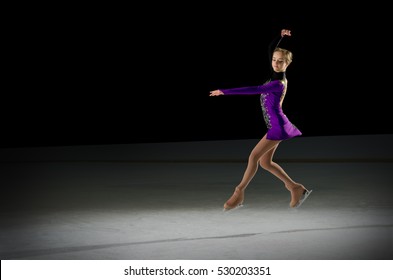 Young Girl Figure Skater (on Ice Arena Ver)