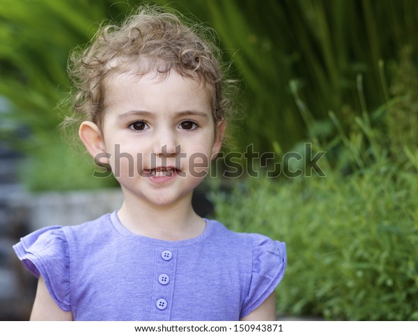 Young Girl Garden Pretty Child Toddler Stock Photo Edit Now