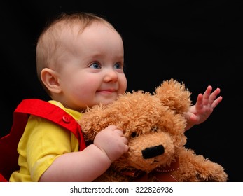 Young Girl With Her Favourite Teddy