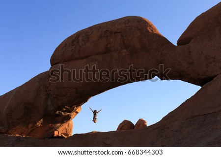 Similar – Sonnenuntergang in der Namib