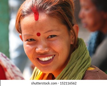 young girl from Kathmandu Nepal     