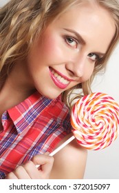  Young Girl With Lolipop