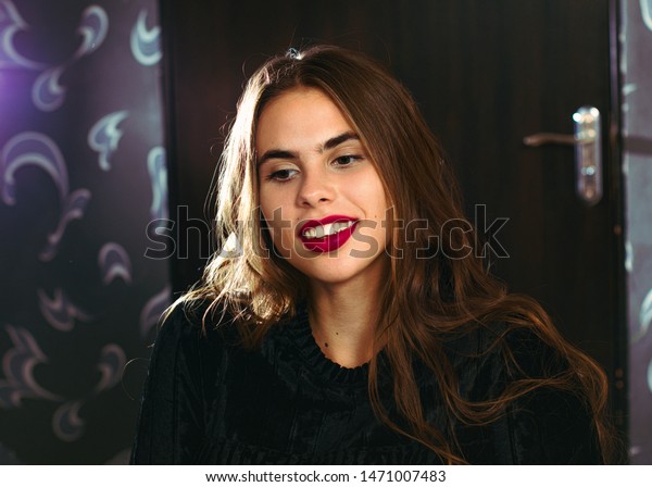 Young Girl Long Wavy Hair Big Stock Photo Edit Now 1471007483