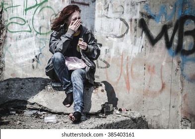 Pretty Homeless Girl
