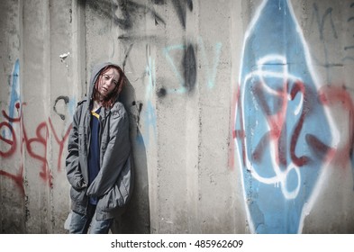 Young Girl Old Dirty Ragged Clothes Stock Photo 485962609 | Shutterstock