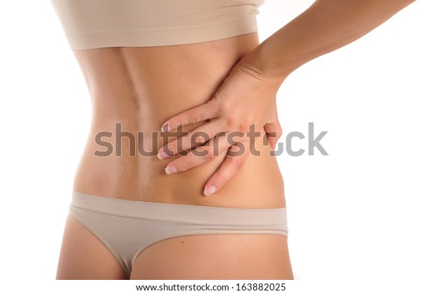 Young Girl Pain Waist Stock Photo Edit Now 163882025