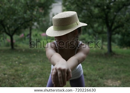 Similar – Image, Stock Photo i am wearing a hat