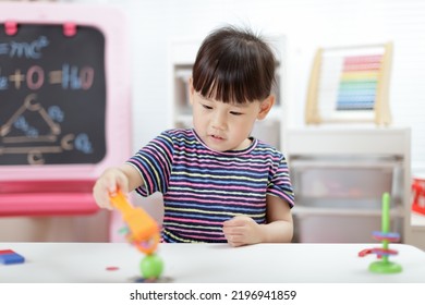 Young Girl Play Magical Magnet Experiments Stock Photo 2196941859 ...