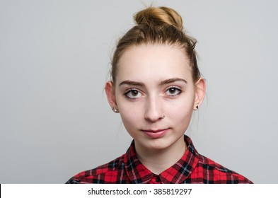 young girl portrait studio