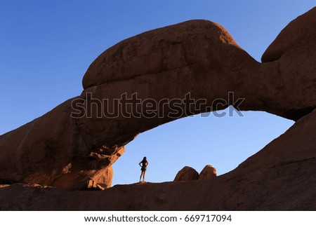 Similar – Sonnenuntergang in der Namib