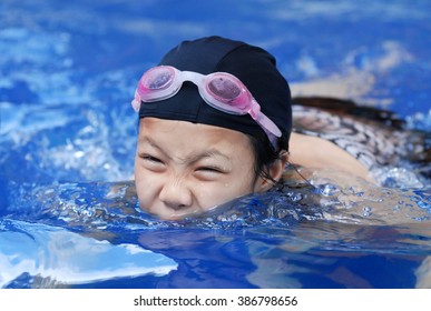 Young Girl Swimming Pool Stock Photo 386798656 | Shutterstock