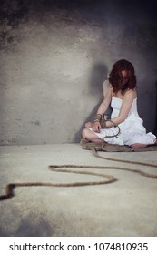 Young Girl Tied On Floor Abducted Stock Photo 1074810935 | Shutterstock