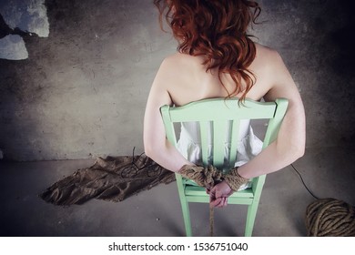 Young Girl Tied On Floor Abducted Stock Photo 1536751040 | Shutterstock