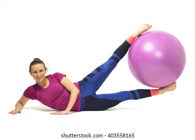 Young Girl Training Fitball Stock Photo 403558165 | Shutterstock