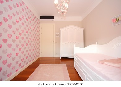 Wallpaper Bedroom Girl Stock Photos Images Photography