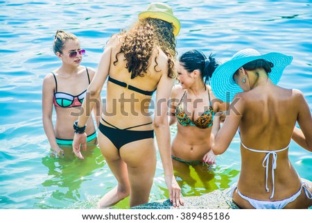 Group young teens in bikinis model curious Accept. Group young teens in bikinis model nice message