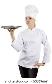 Young Graceful Woman Dressed Cook Cap Stock Photo 53869669 | Shutterstock