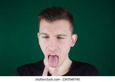 Morbid Tongue Young Guy Stock Photo 1347049733 | Shutterstock