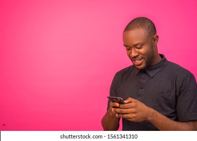 208 Happy black man pressing phone Images, Stock Photos & Vectors ...