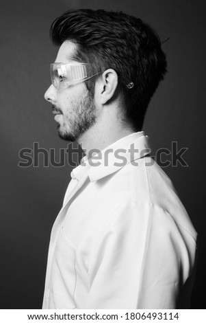 Similar – Image, Stock Photo Portrait of a casual bearded man