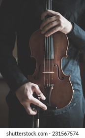 Young Handsome Blonde Italian Violinist