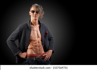 Royalty Free Male Model With Long Blond Hair Stock Images Photos